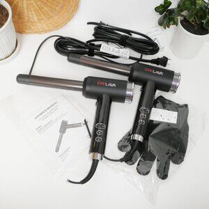 For Parts or Repair 2 CHI LAVA CURL SHOT Curling Irons Cut Cords $260.00!
